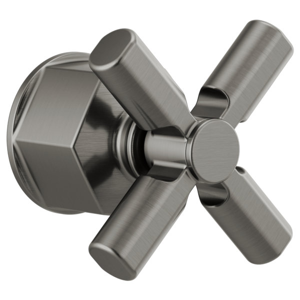 Invari® Single-Handle Floor Mount Tub Filler, Luxe Steel, Cross