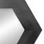 Miroir hexagonal 18,5 "x 18,5" avec cadre en bois massif, décoration murale pour le couloir de la salle de bain du salon-115297250