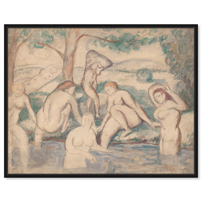Baigneurs, c. 1905, reproduction d'art sur toile par Art Remedy