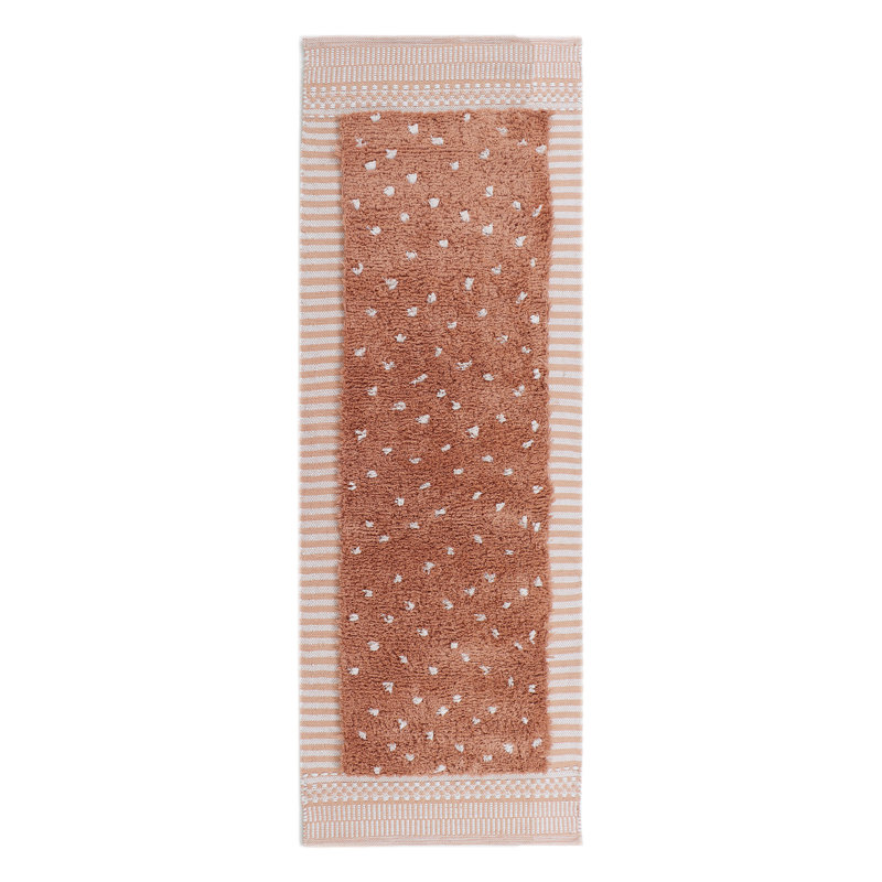 Area Rug in Orange, Runner 2'6" x 9'