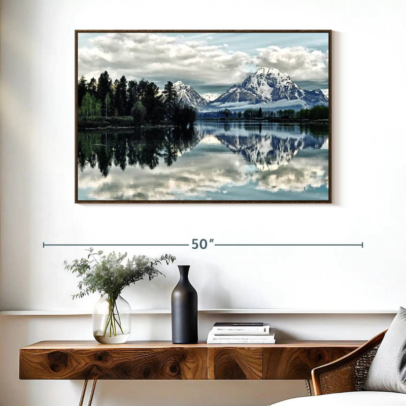 Jackson Hole, Cadre flottant noyer, 40 po x 27 po