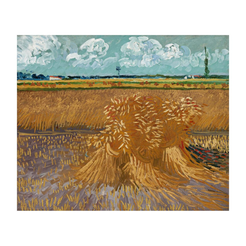 «Wheat Field» par Vincent van Gogh - Estampe numérique, H 22 po x l 28 po