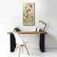 «Hollyhocks Panel 2» par Cheri Blum, art mural sur toile-1183887271