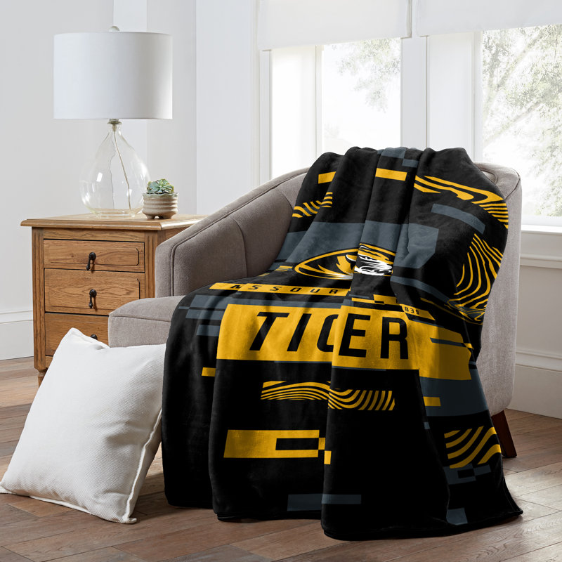 Throw Blanket, Black/Yellow, Missouri  Tigers