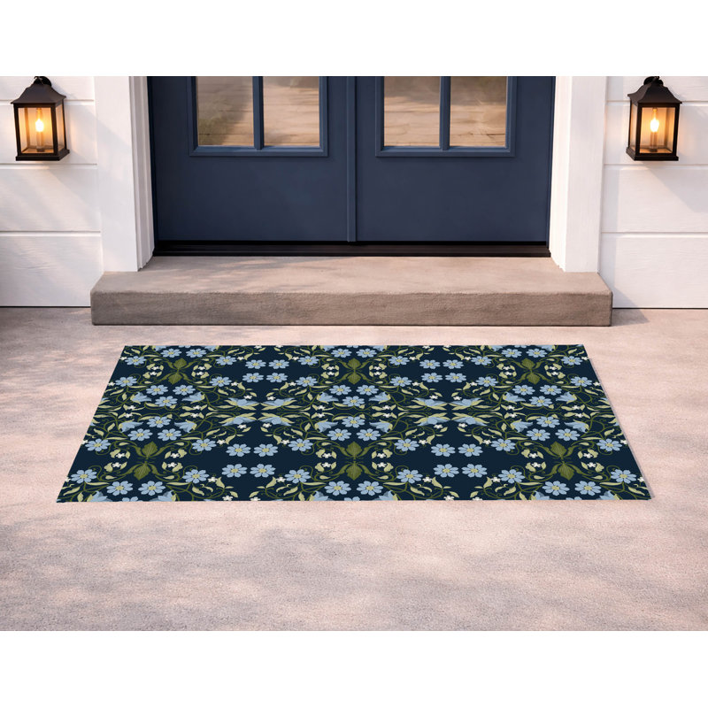 Paillasson Myah Millie, Navy, 17" W x 24" L