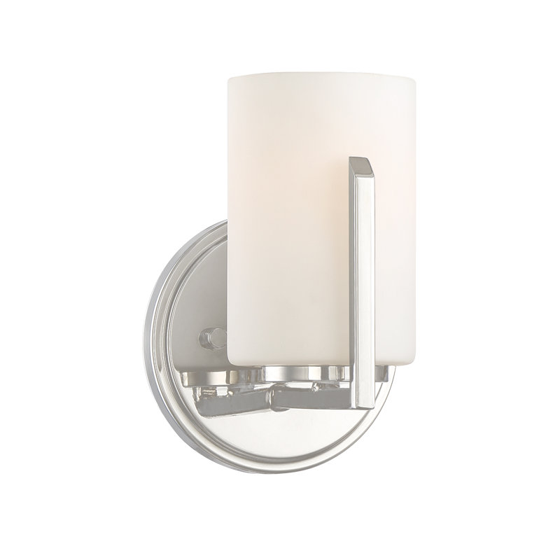 Torron Armed Sconce, Polished Nickel