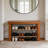 Babb Wood Shelves Storage Bench-381882920