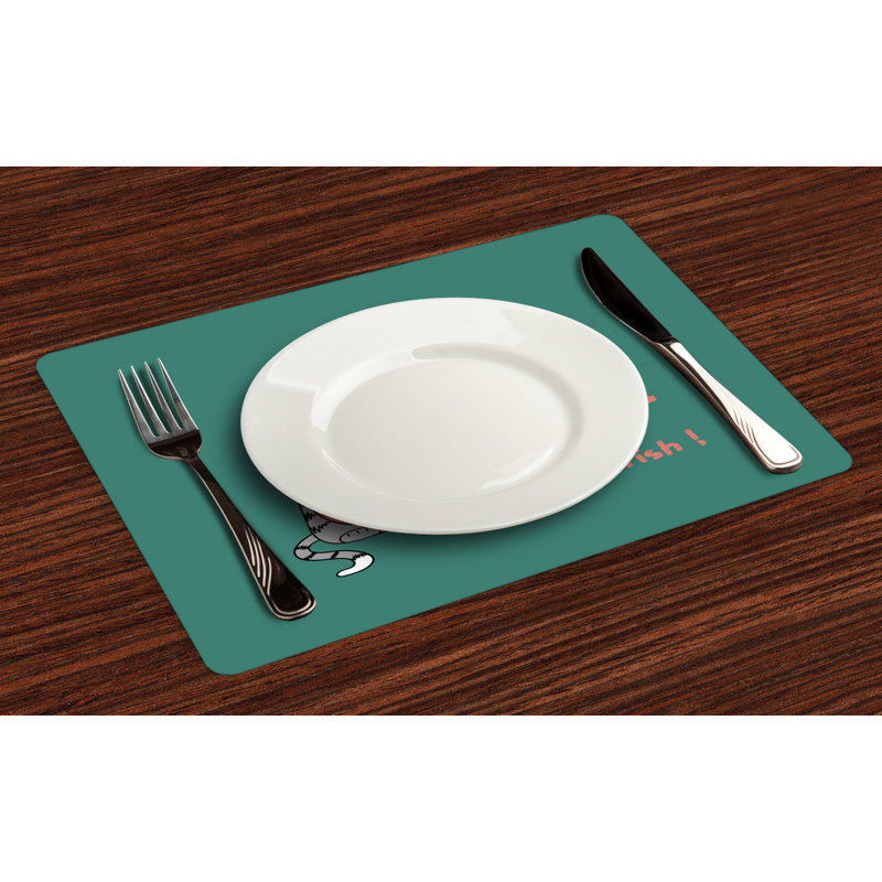 Polyester Abstract Rectangle Placemat