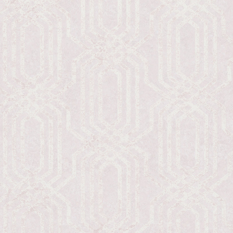 Hotel Trellis Glitter Design Wallpaper Roll, Pink