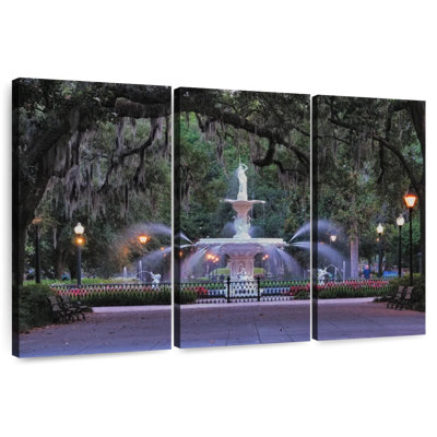 Fontaine du parc Sebbie Forsyth à Savannah