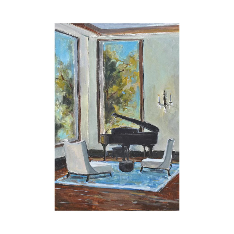 Sitting Room by Allayn Stevens - Wrapped Canvas Print, 20.32 cm H x 30.48 cm W