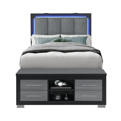 MESSA BLACK-GREY FULL BED