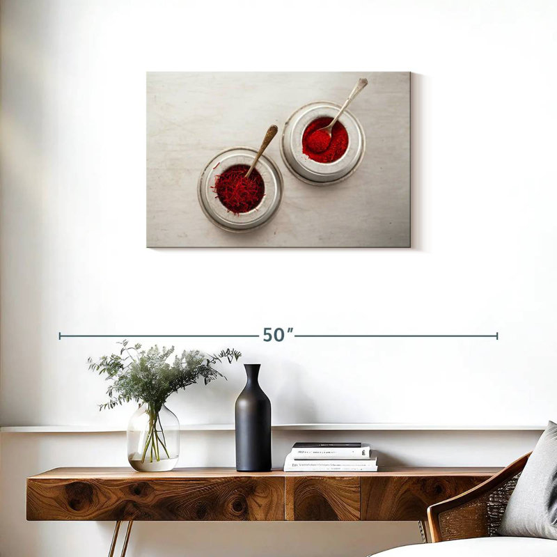 Saffron Threads And Powder, 20" H x 30" W