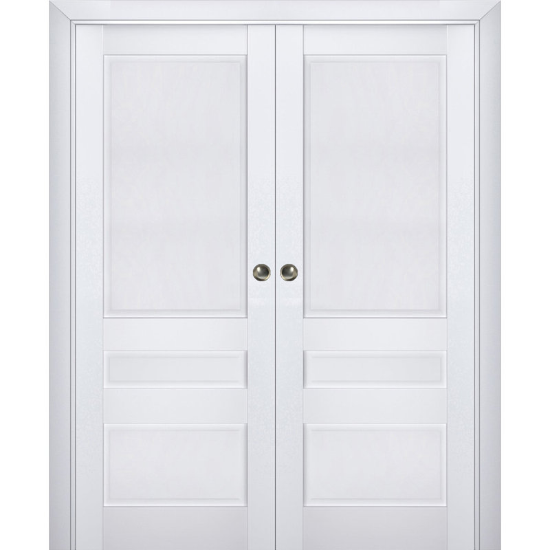 Portes coulissantes à panneaux Veregio, 36 po x 96 po, Blanc