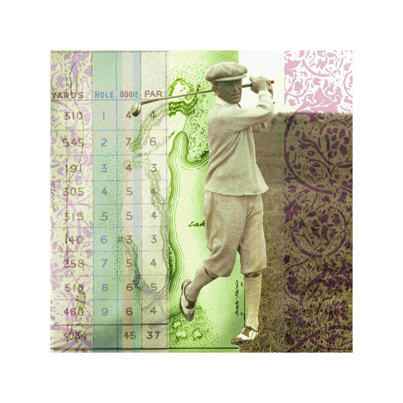 Golf, H 12 po x l 12 po