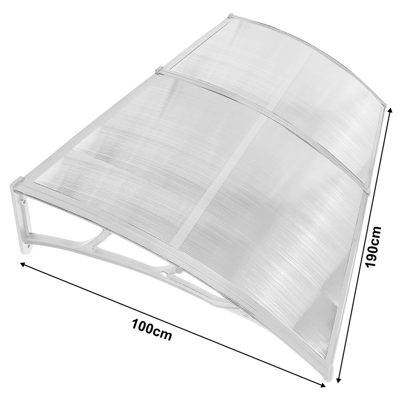 Dakota Fields 190 cm W x 100 cm D Retractable Door / Window Awning, White