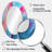 Transitional Blue And Pink Shapes I - Modern Oval Wall Mirror-1915167876