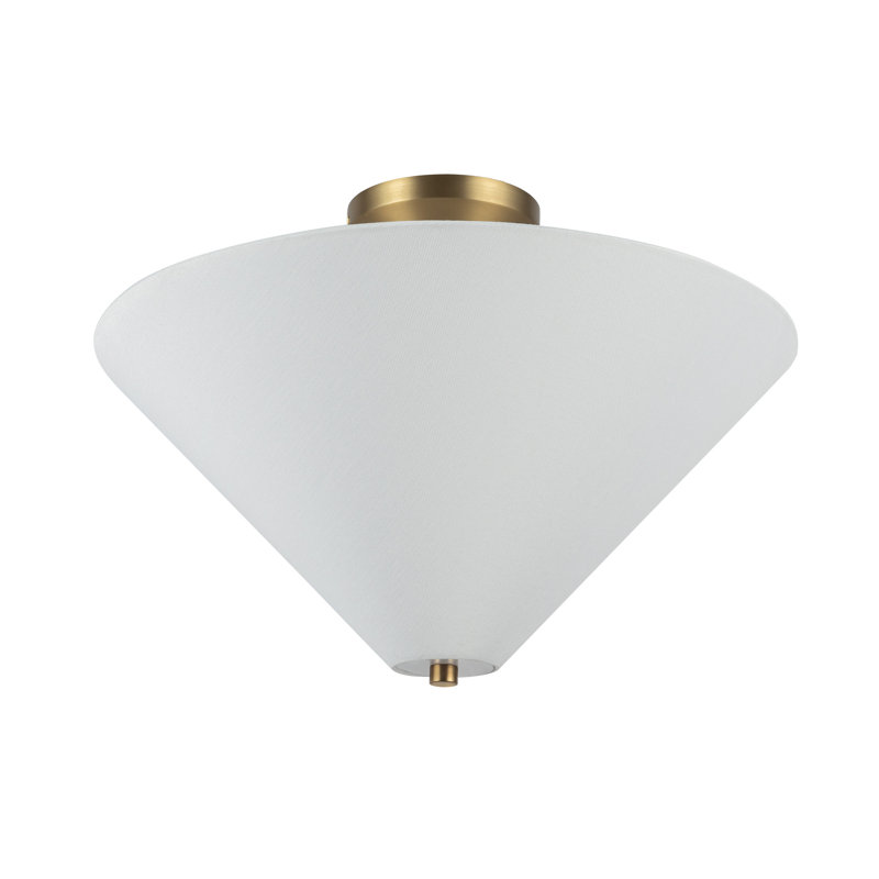 Bulma 16-In Semi-Flush Mount, Doré