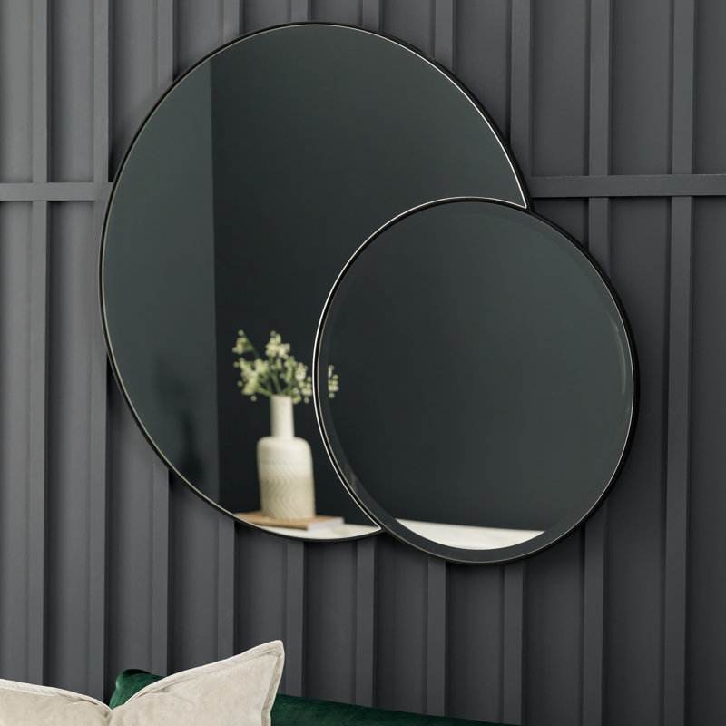 Horfield Wood Wall Mirror, Black
