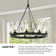 Sawyer 9-Light Single Tier Outdoor Rustic Chandelier