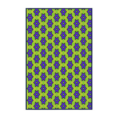 Tapis vert/noir à motifs Austermann