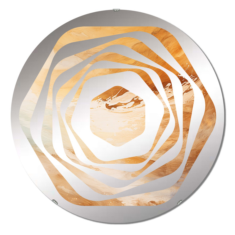 Ethain - Miroir décoratif Amorphe, 23,6 po x 23,6 po