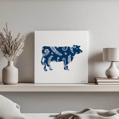 «Floral Cow» par Annie Lapoint, reproduction d'art