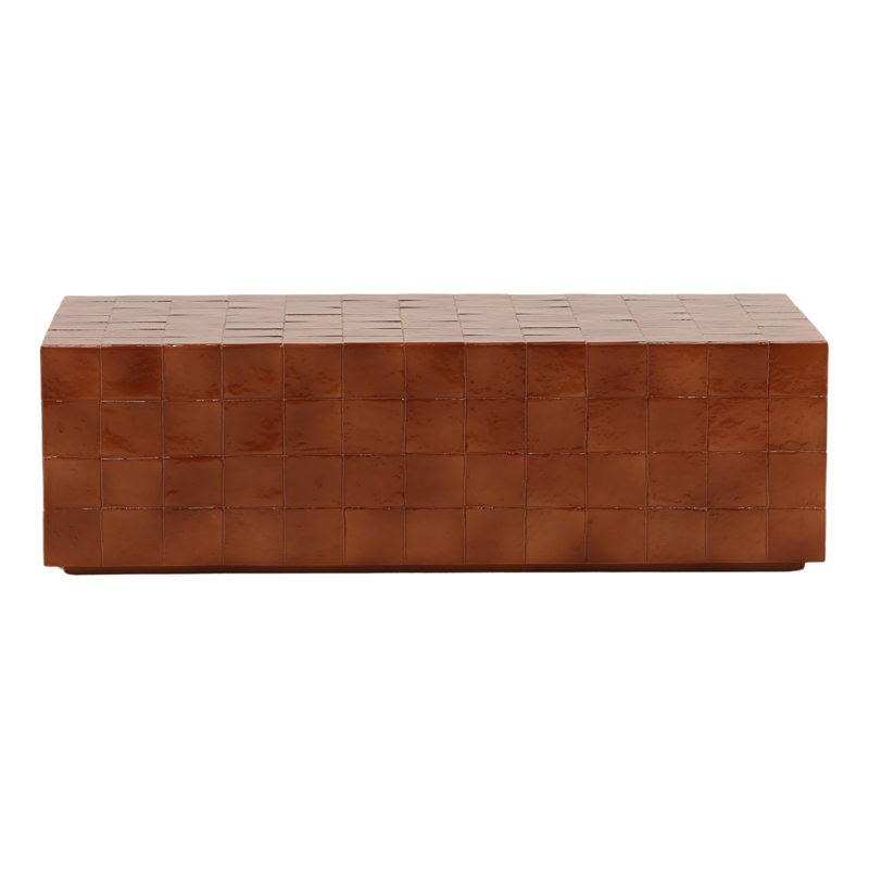 Denslow Outdoor Coffee Table Rust