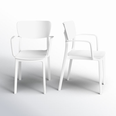 Farrah Stacking Patio Dining Armchair by AllModern