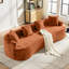 Canapé modulaire surdimensionné désossé de 110 po pour le salon, canapé de luxe moderne à 4 places en chenille moelleuse extra profonde et large avec 4 coussins décoratifs, aucun assemblage requis-124827675