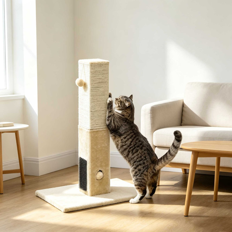 79cm H Cat Tree, Beige