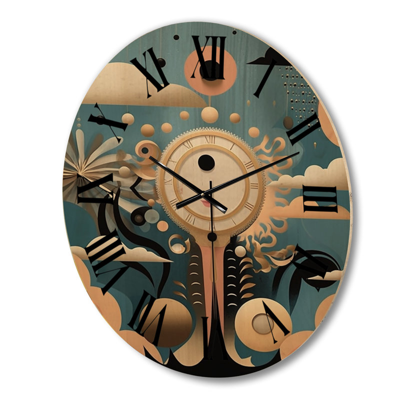 Horloge murale géométrique abstraite géométrique, Moyenne