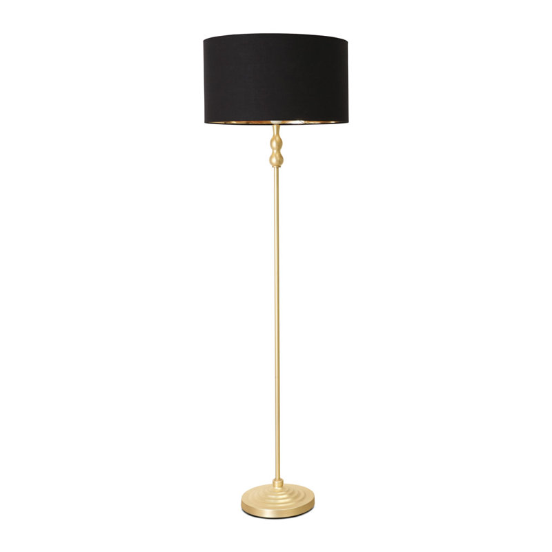 Reselva 151cm Traditional Floor Lamp, Black, Gold