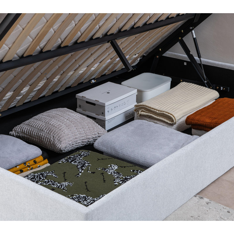 Aristedes Side Lift Up Platform Storage Bed | Wayfair