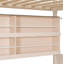 Lit superposé double au-dessus de double avec tablettes intégrées, lumières à changement de couleur et panneau perforé, beige-258880168-258880170