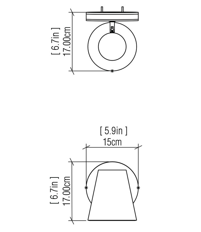 Conical 1 - Light Spotlight, Louro Freijó
