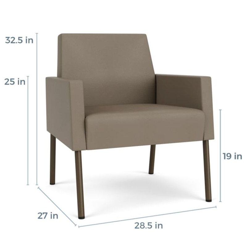 Fauteuil de réception Mystic, Bronze, Modena blé