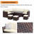 7 Piece  Wicker Outdoor Dining Set-1205167139-1205167150