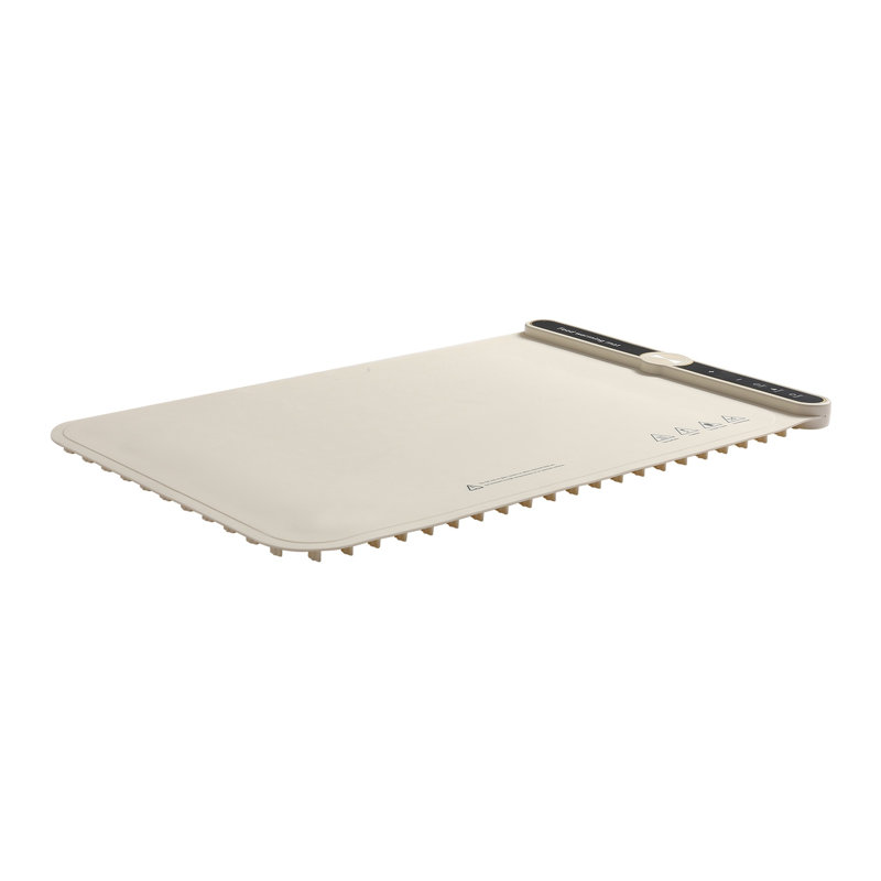 Plateau chauffant électrique en silicone avec 9 réglages de température et minuterie, tapis chauffant à roulettes portable pour les fêtes et la restauration
