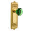 Egg & Dart Plate with Waldorf Emerald Door Knob-1761137403-1761137400