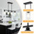 4 - Light Modern Linear Kitchen Island Dimmable Pendant With Clear Glass Shades-1396373926-1404878585