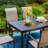 Argyri 6 - Person Patio Dining Set with Extendable Rectangular Table , Cushions Included