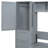 Gray Full Size Bed, Multifunctional Wall Tailor Layout, 107.5"L Product Depth