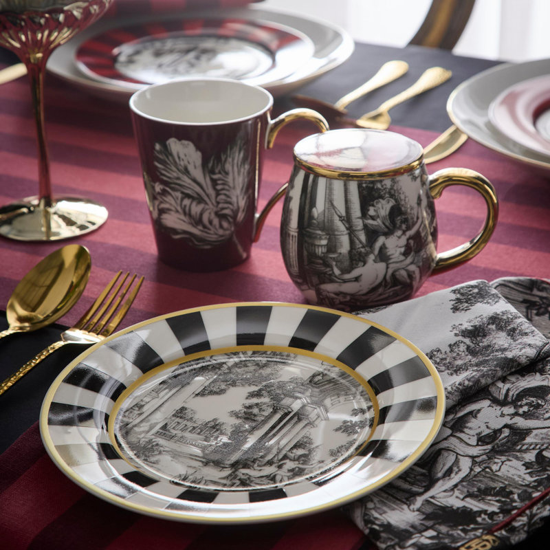 Laurence Llewelyn-Bowen Festivo Mug and Tray Set Multi