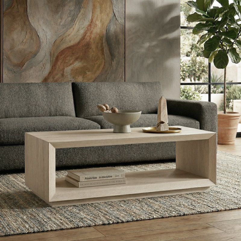 Table basse Evie, Aulne blanc