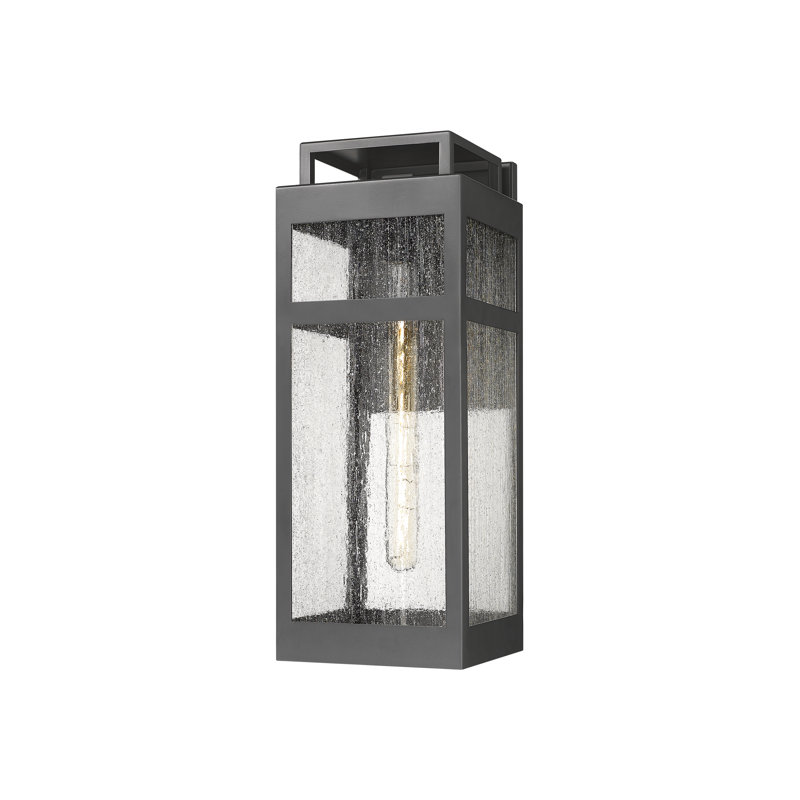 Applique murale d'extérieur de style côtier noir mat 8 lumières Ridgeway, À bulles, Noir mat, 17.88