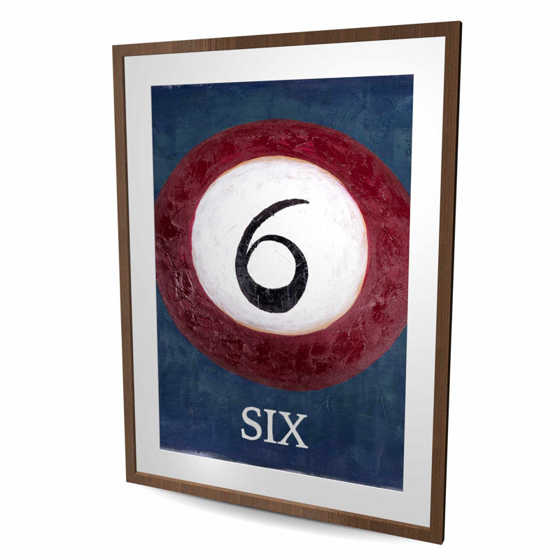 Billiard Ball No6 - Office Sports, H 48 po x l 36 po