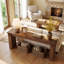 Console extra longue en bois massif 78,74 po
