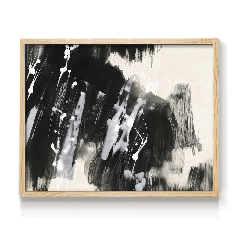 Soft Scale I -Framed Print - Restickable, Natural, 22" H x 28" W
