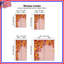 Rideaux obscurcissant à motif floral orange et rose - 2 panneaux-129137948-129137951